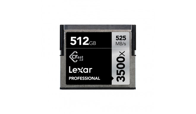 Lexar Pro 3500X Cfast (VPG-130) R525/W445 512GB