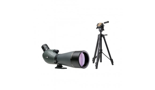 Focus Optics telescope Outlook 20-60x80 Velbon Videomate 638