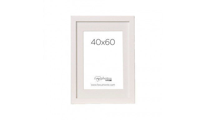 Focus photo frame Vivaldi 40x60, white
