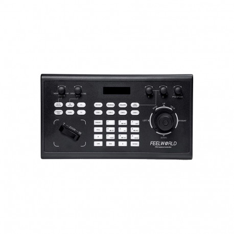 Feelworld PTZ kaamera kontroller joysticki ja klaviatuuri juhtimisega LCD-ekraaniga PoE-toega