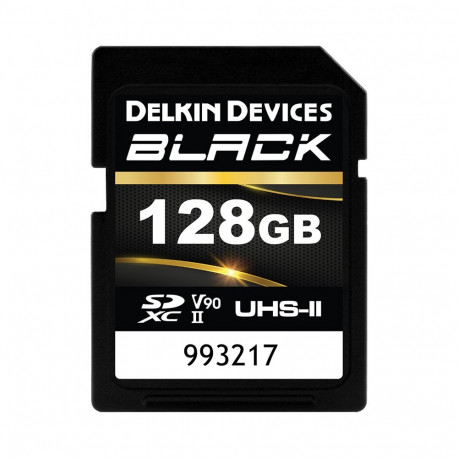Delkin SDXC BLACK Rugged UHS-II R300/W250 (V90) 128GB (new)