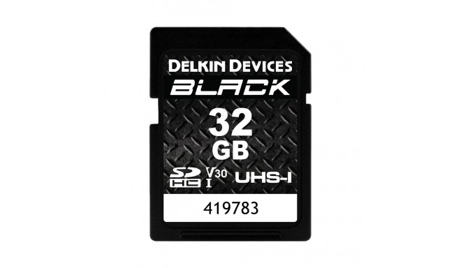 Delkin SDHC BLACK Rugged UHS-I R90/W90 (V30) 32GB