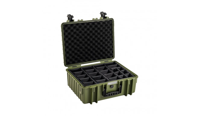 BW Outdoor Cases Type 6000 / Bronze green (divider system)