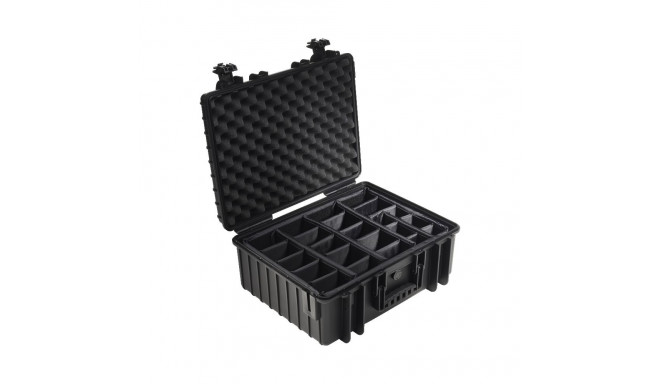 BW OUTDOOR CASES TYPE 6000 / BLACK (DIVIDER SYSTEM)