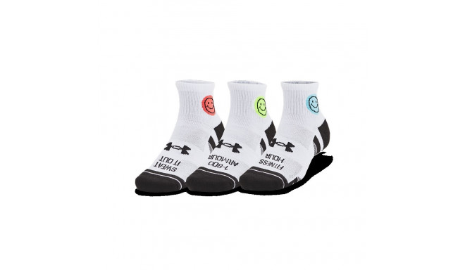 Sokid Under Armour UA Perf Tech Nvlty 3pk Qtr valge  - 47.5/50