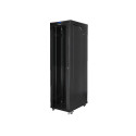 RACK CABINET 19" FREE-STANDING 47U/800X1000 (FLAT PACK) WITH GLASS DOOR LCD BLACK LANBERG V2