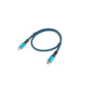 USB-C M/M 4.0 CABLE 0.5M 100W 8K 30HZ BLACK-BLUE LANBERG