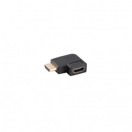HDMI(M)->HDMI(F) ADAPTER 4K ANGLED LEFT BLACK LANBERG