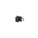HDMI(M)->HDMI(F) ADAPTER 4K ANGLED DOWN BLACK LANBERG