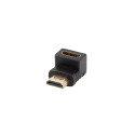 HDMI(M)->HDMI(F) ADAPTER 4K ANGLED DOWN BLACK LANBERG
