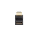 HDMI(M)->HDMI(F) ADAPTER 4K ANGLED UP BLACK LANBERG