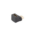 HDMI(M)->HDMI(F) ADAPTER 4K ANGLED DOWN BLACK LANBERG