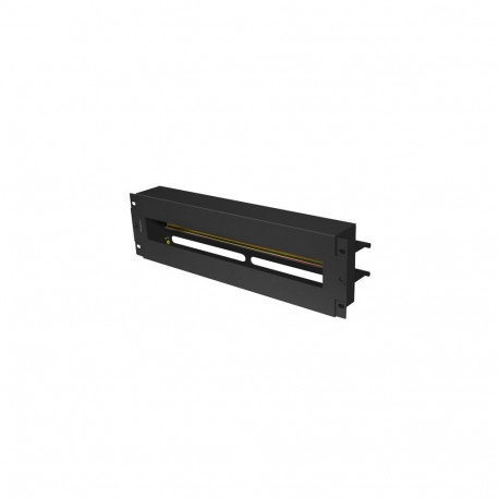 19" 3U VOLTAGE DISTRIBUTION PANEL WITH DIN RAIL TS-35 BLACK LANBERG
