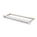 PATCH PANEL BLANK 24 PORT 1U 19" FTP FOR KEYSTONE MODULES GREY LANBERG