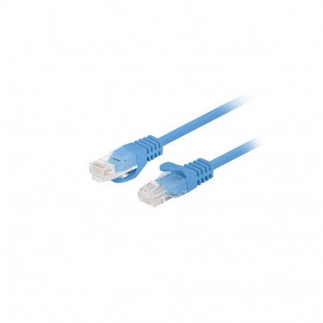 PATCHCORD CAT.6 UTP 0.5M BLUE FLUKE PASSED LANBERG 10-PACK