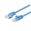 PATCHCORD CAT.6 UTP 1.5M BLUE FLUKE PASSED LANBERG 10-PACK