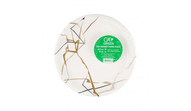 Go Green Paper Plates 22cm 10pcs