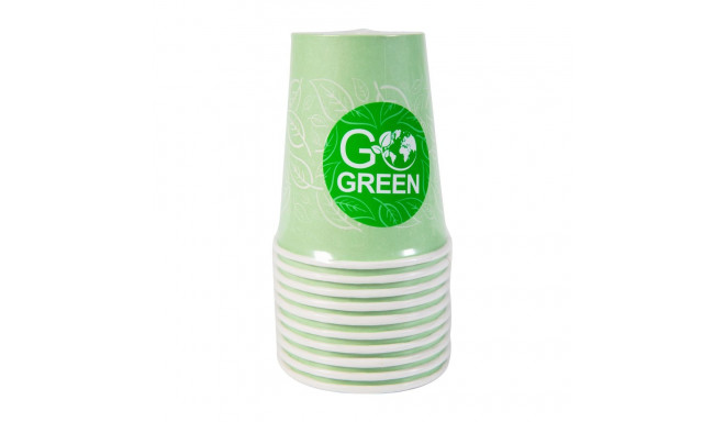 Go Green Papīra Glāzes 350ml 10gab