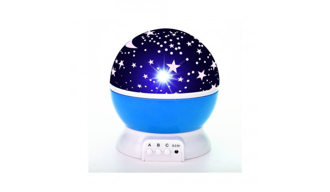 Elight L1 2in1 Rotating Star Sky projector and Night lamp with 4x AAA / USB Cable Blue