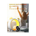 Elight D3 Smart Q-Shape Galda Pulksnetis Lampa ar Bluetooth skaļruni Wake-Up gaismu un balto troksni