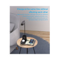 Elight T9 5W Desk Flexible Lamp with 15W Wireless charger + Pen holder USB Cable Powered Black