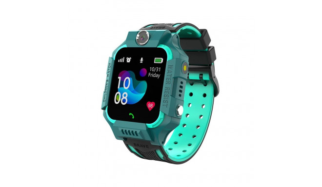 Bemi K2 Water Resist IP67 Sim GPS Tracking Kids Watch with Voice Call & Chat Camera Turquise