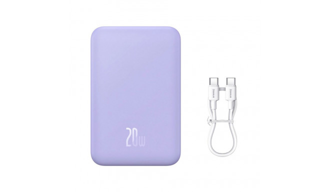 Baseus Magnetic Mini 20000 mAh 20W Powerbank - purple + USB-C / USB-C cable