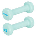 Hantle winylowe Spokey Shape 2x0,5 kg miętowe 941963