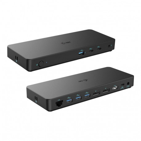 I-TEC USB-C kolmik 4K ekraan dokk Gen2 2xDP 1xHDMI 1xGLAN 3xUSB 3.2 Gen1 1xUSB 3.2 Gen2 2xUSB-C Gen2