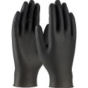 Rubber gloves / nitrile gloves without powder M black 100 pcs in a box Santex