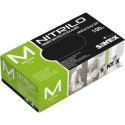 Rubber gloves / nitrile gloves without powder M black 100 pcs in a box Santex