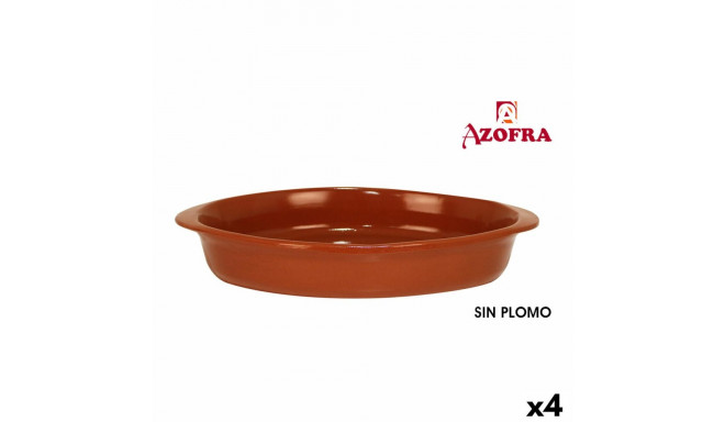 Serveerimisvaagen Azofra Terrakota ovaalne 44 x 26 x 7 cm (4 Ühikut)