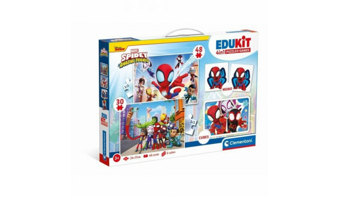 Hariv mäng kolm ühes Clementoni Coffret Spidey 4 en 1 (FR)