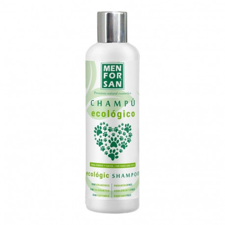 Koduloomade šampoon Menforsan Lõhnatu 300 ml Ökoloogiline Kontsentreeritud Kass Koer