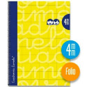 Märkmik Lamela 4 mm Kollane Din A4 5 Tükid 80 Lehed