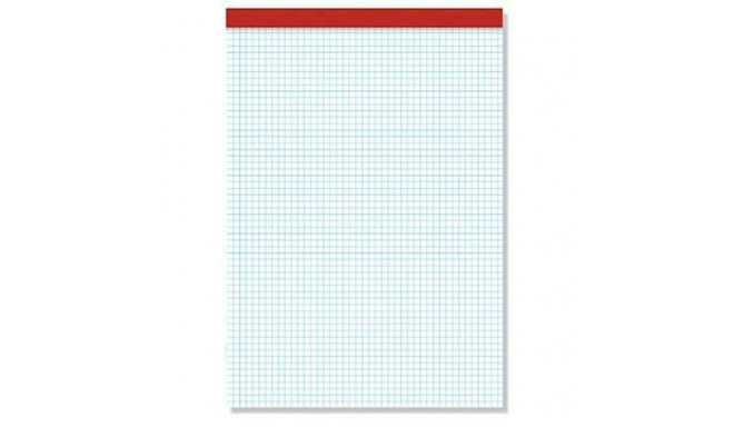 Notepad Pacsa 1/4" 80 Sheets Printed grid 4 mm Without lid 10 Pieces