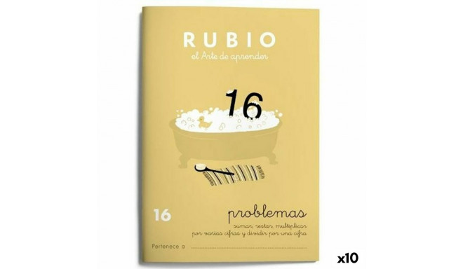 Matemātikas piezīmju grāmatiņa Rubio Nº 16 A5 Spāņu 20 Loksnes (10 gb.)