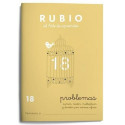 Matemaatika töövihik Rubio Nº 18 A5 hispaania 20 Lehed (10 Ühikut)