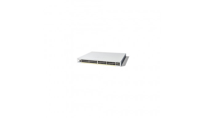 Cisco Catalyst 1300-48P-4X Managed Switch, 48 Port GE, PoE, 4x10GE SFP+, Limited Lifetime Protection