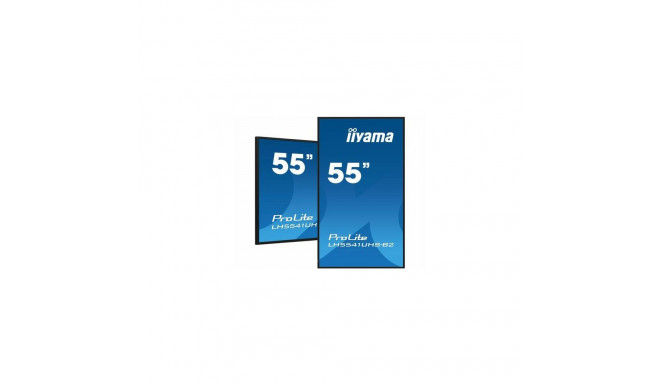 iiyama LH5541UHS-B2 Signage Display Kiosk design 138.7 cm (54.6&quot;) LCD 500 cd/m² 4K Ultra HD