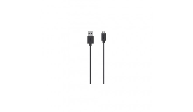 Belkin USB A - Micro-USB, 2m USB cable USB 2.0 Micro-USB B Black