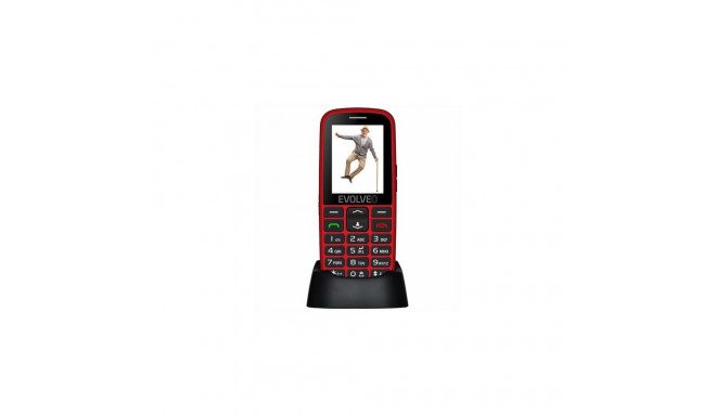 Evolveo EasyPhone EG 6.1 cm (2.4&quot;) 105 g Black, Red Senior phone