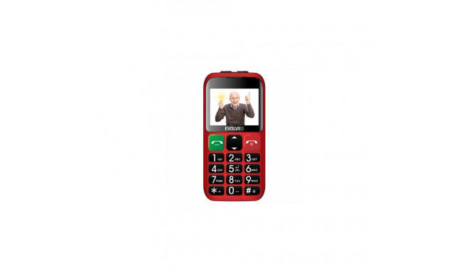 Evolveo EasyPhone EB 6.1 cm (2.4&quot;) 115 g Black, Red Senior phone