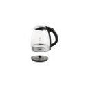 Domo DO9218WK electric kettle 1.2 L 2200 W Black, Silver