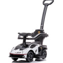 Jeździk chodzik dla dzieci na roczek Lamborghini Essenza SCV12 z pchaczem, obejmą i podnóżkami, biał
