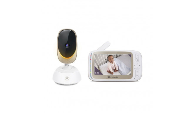 Motorola Wi-Fi Video Baby Monitor with Mood Light VM85 CONNECT 5.0" White/Gold