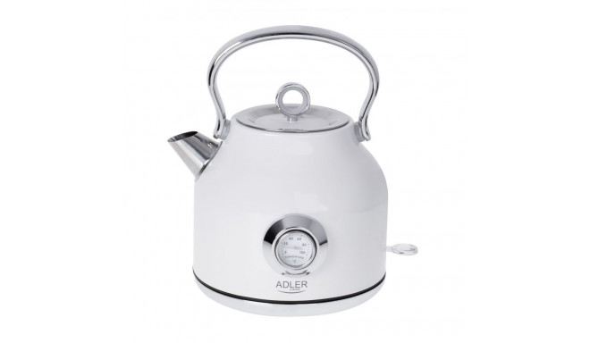 Adler Kettle with a Thermomete AD 1346w Electric, 2200 W, 1.7 L, Stainless steel, 360 rotational bas
