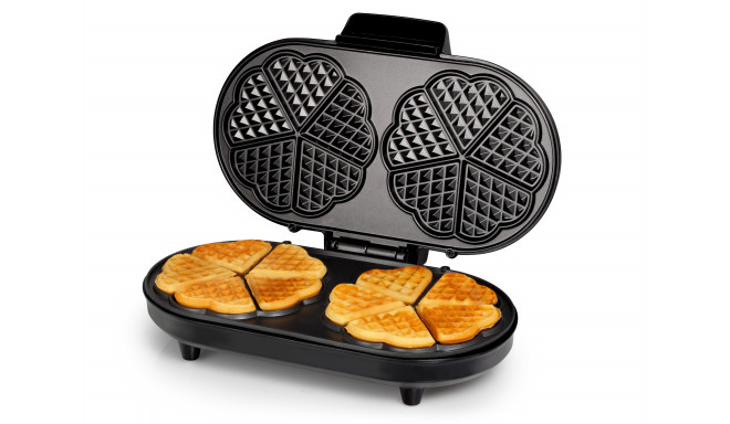 Tristar Waffle maker WF-2120 1200 W, Number of pastry 10, Heart shaped, Black