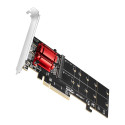 Axagon PCEM2-ND PCIE 2X NVME M.2 CONTROLLERPCI-Express x8 internal controller for connecting two NVM