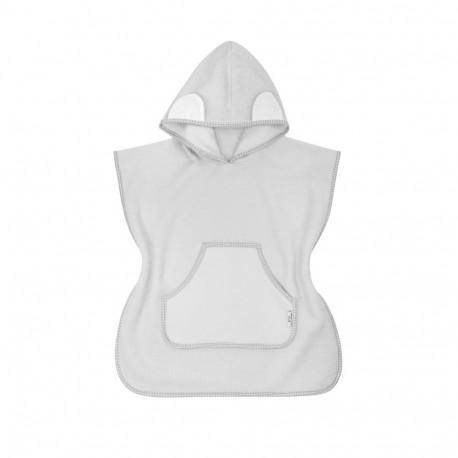 Bocioland hooded baby poncho grey BL181